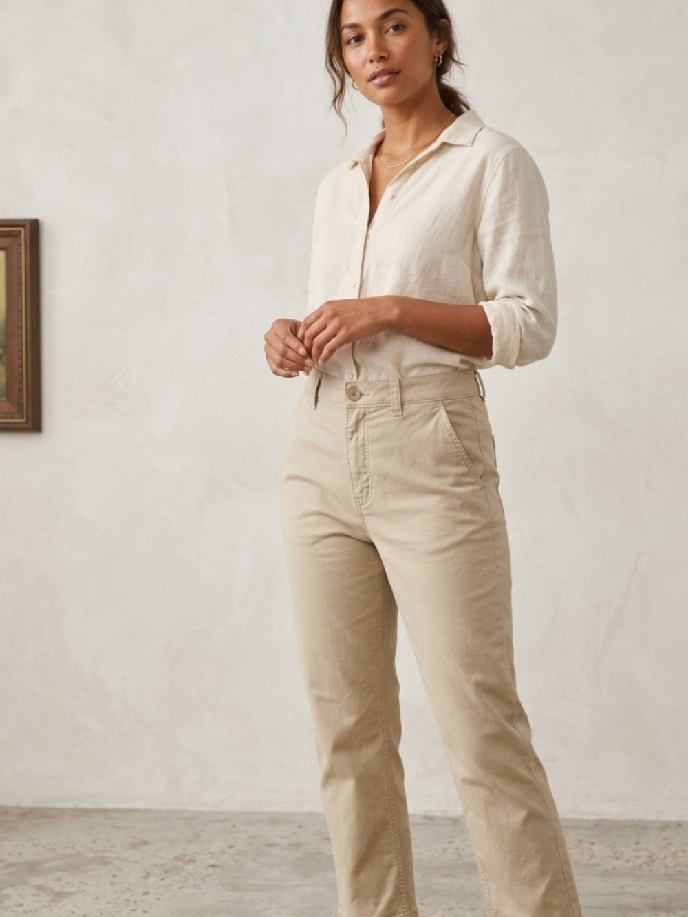 Brooks Brothers Red Fleece Women's Khaki Chino Pant Size 6 Luxury Preppy.